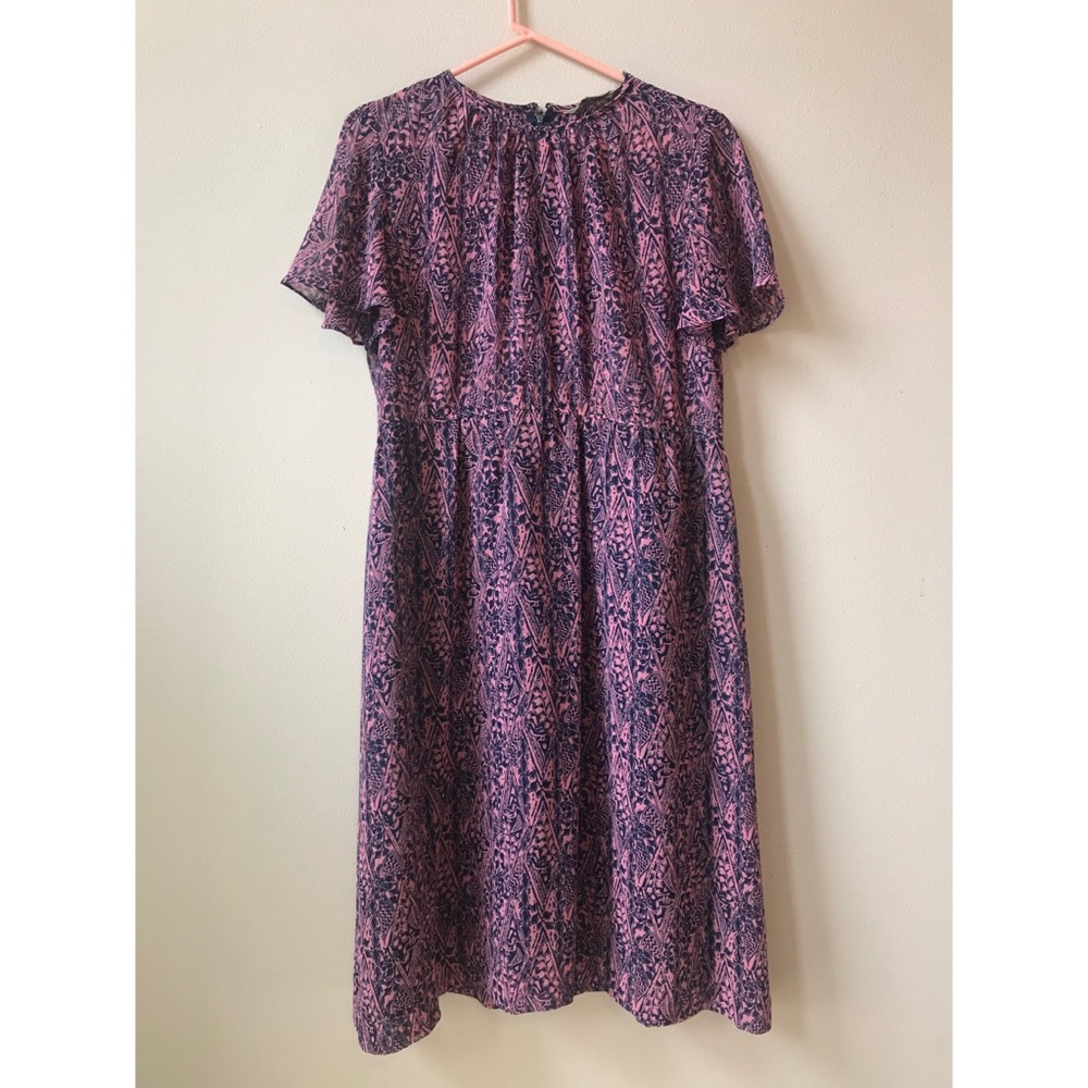 50s 60s pattern summer violet dress from Tokyo